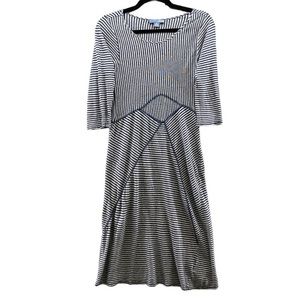 Lie by Anthropologie striped midi dress